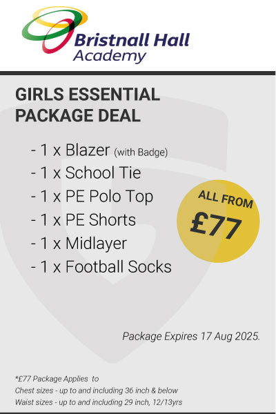 Bristnall Hall Academy Girls Essential Package Deal
