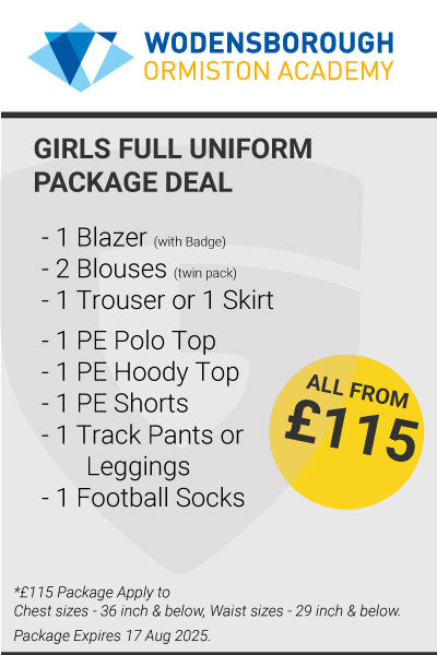 Wodensborough Ormiston Academy Girls Full Uniform Package Deal