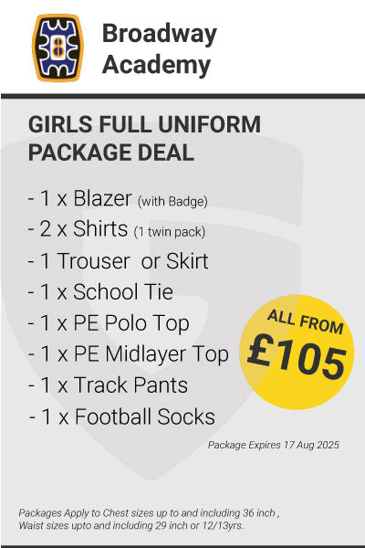 Broadway Academy Girls Full Uniform Package Deal