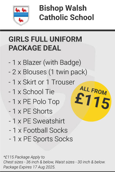 Bishop Walsh Catholic School Girls Full Uniform Package Deal