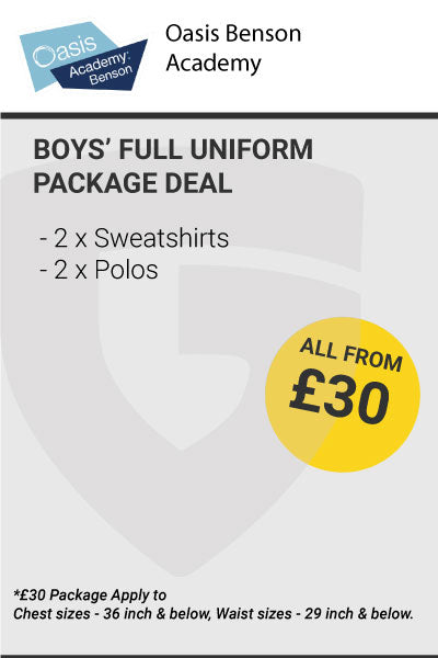 Benson Community School Boys Essential Package Deal