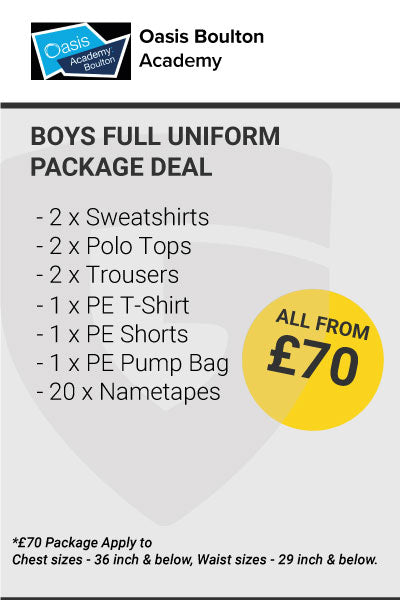 Oasis Academy Boulton Boys Uniform Package Deal