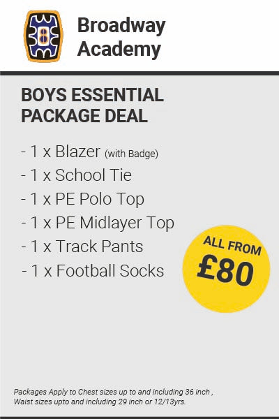 Broadway Academy Boys Essentials Package