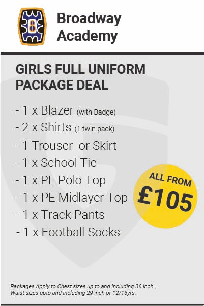 Broadway Academy Girls Full Uniform Package