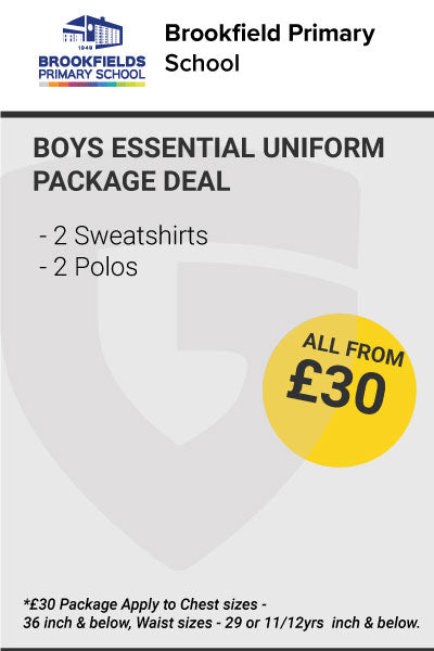 Brookfields Primary School Boys Essential Package Deal