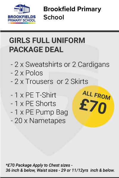 Brookfields Primary School Girls Uniform Package Deal