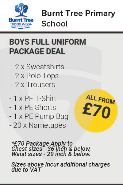 Burnt Tree Boys Full Uniform Package