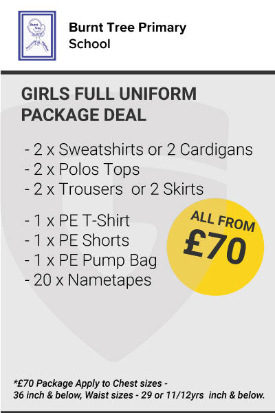 Burnt Tree Primary School Girls Uniform Package