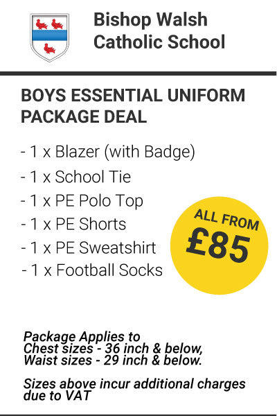 Bishop Walsh Catholic Boys Essential Uniform Package