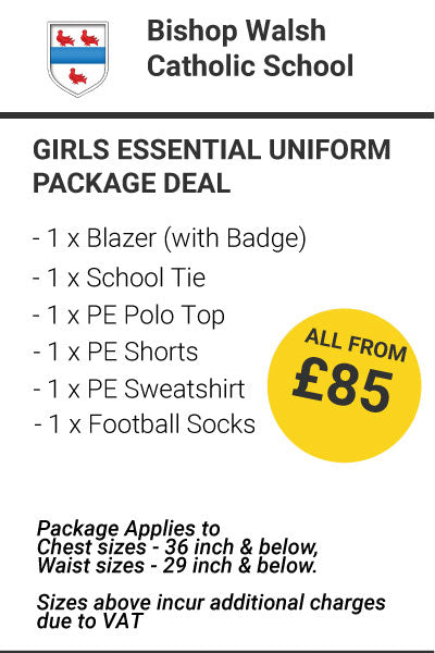 Bishop Walsh Catholic School Girls Essential Package Deal