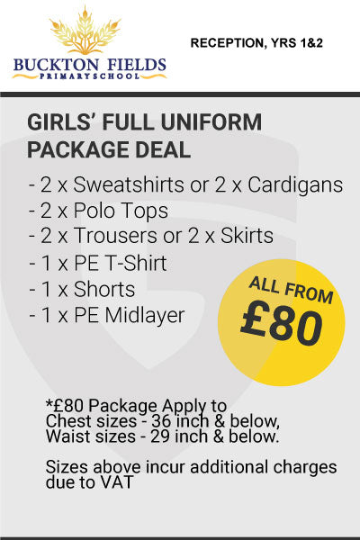 Buckton Fields Girl's Full Package YRS 1&2