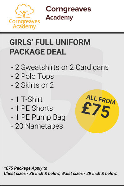 Corngreaves Academy Girls Uniform Package Deal