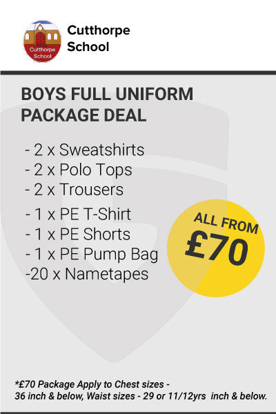 Cutthorpe Primary School Boys Uniform Package Deal