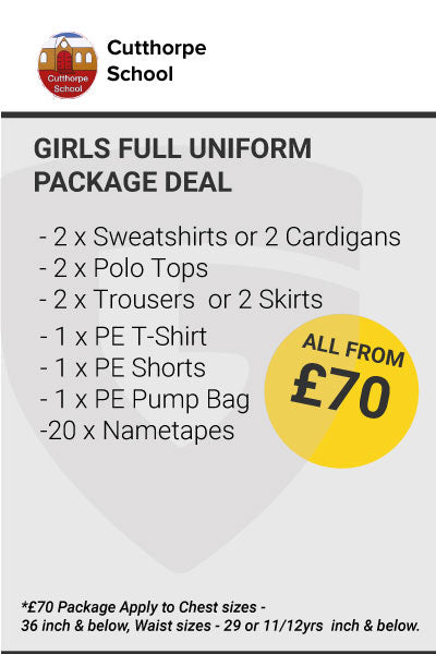 Cutthorpe Primary School Girls Uniform Package Deal