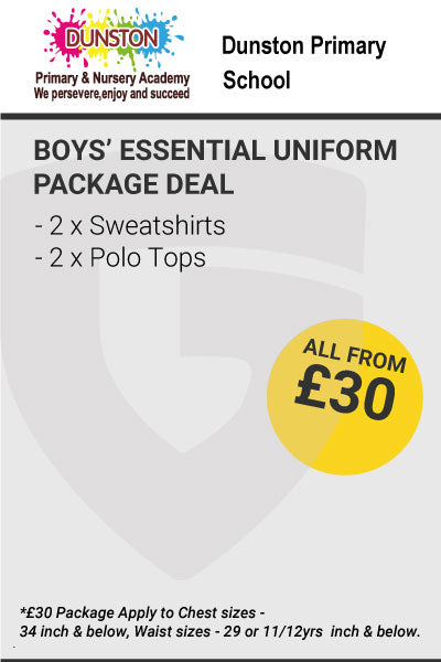 Dunston Academy Boys Essential Package Deal