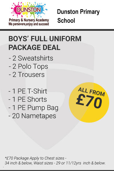 Dunston Academy Boys Package Deal