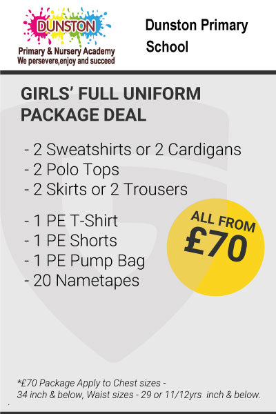 Dunston Academy Girls Package Deal