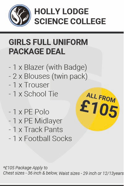 Holly Lodge Girls Full Uniform Package Deal