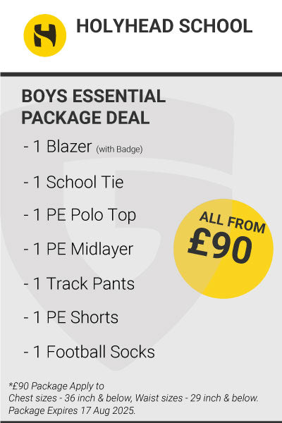 Holyhead School Boys Essential Uniform Package Deal