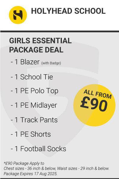 Holyhead School Girls Essential Uniform Package Deal