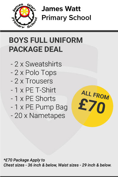 James Watt Primary School Boys Uniform Package Deal