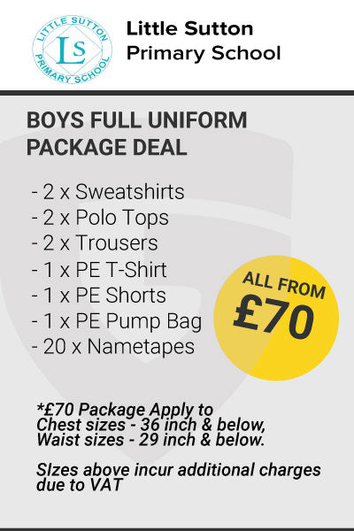 Little Sutton Primary School Boys Uniform Package Deal