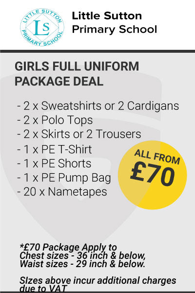 Little Sutton Primary School Girls Uniform Package Deal
