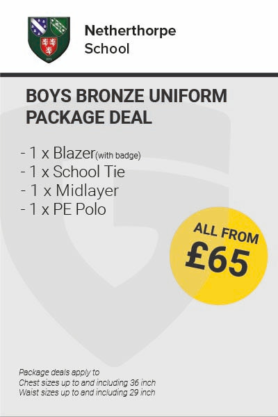 Netherthorpe School Boys Bronze Uniform Package Deal