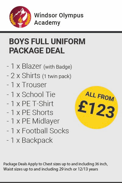 Olympus Windsor High Academy Boys Full Uniform Package Deal