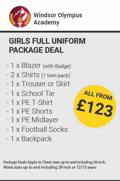 Olympus Windsor High Academy Girls Full Uniform Package Deal