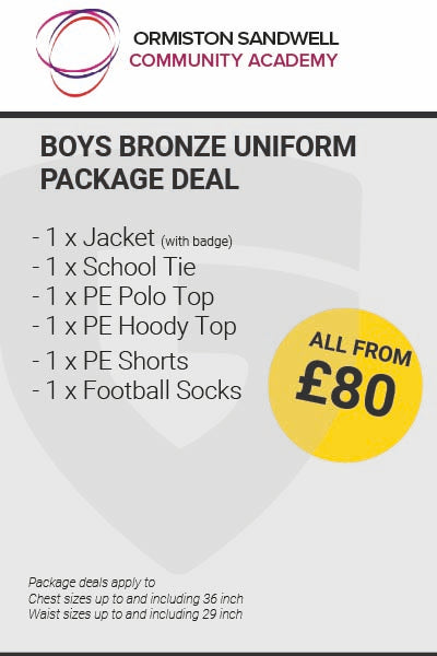 Ormiston Sandwell Community Boys Bronze Package Deal