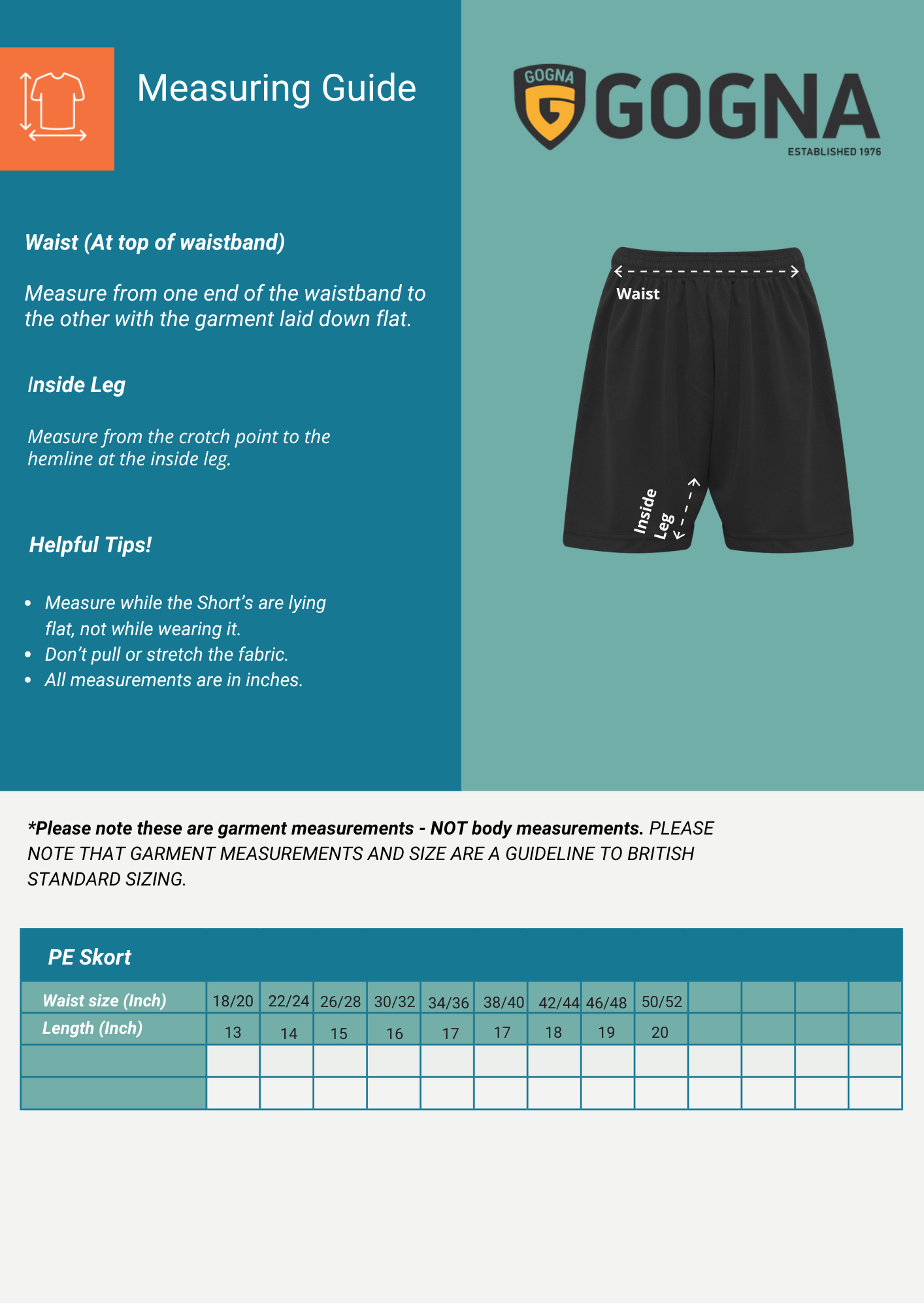 William Murdoch Primary School PE Shorts