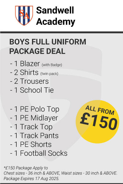 Sandwell Academy Boys Full Uniform Package Deal