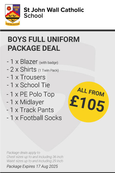 St John Wall Boys Full Uniform Package Deal
