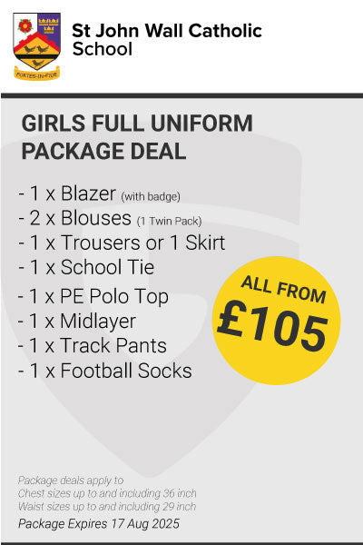 St John Wall Girls Full Uniform Package Deal