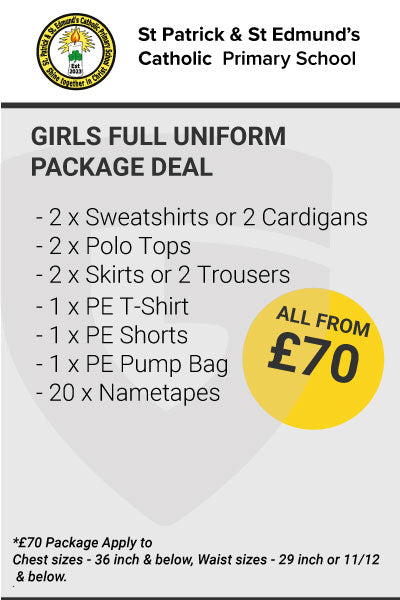 St Patrick & St Edmund's Catholic Primary School Girls Uniform Package