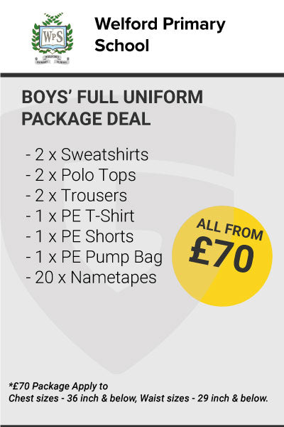 Welford Primary School Boys Uniform Package Deal