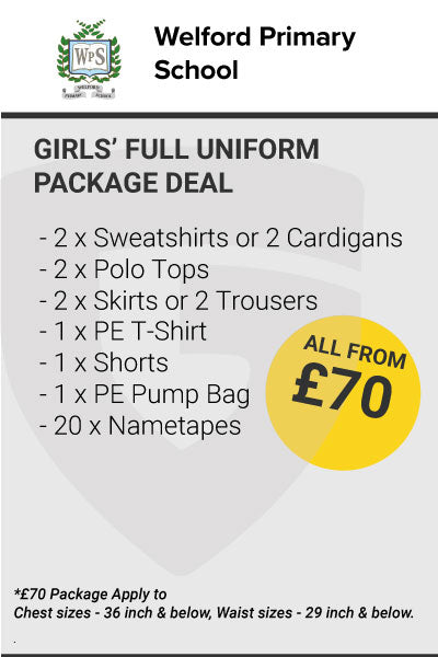 Welford Primary School Girls Uniform Package Deal