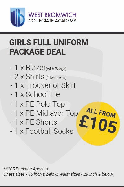 West Bromwich Collegiate Academy Girls Full Uniform Package