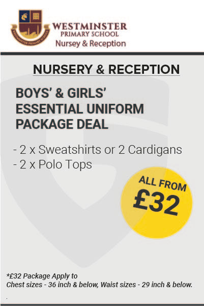 Westminster Primary Nursery & Reception Essential Package Deal