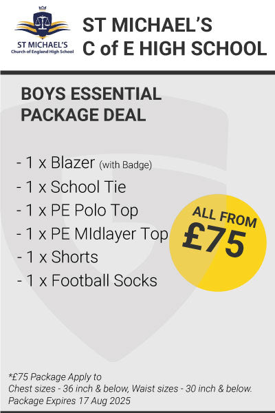 St Michael's C of E High School Boys Essential Package Deal