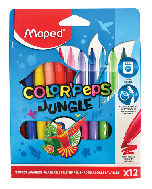 Product image for COLORPEPS JUNGLE ECO FELT PENS