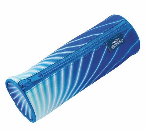 Product image for Helix Oxford Cyber Eco Pencil Case - Blue