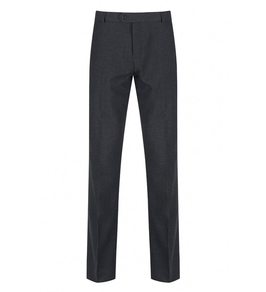 Product image for Junior Boys Elasticated School Trousers - Grey