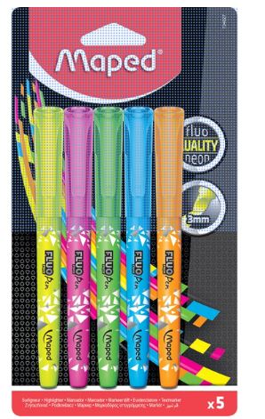 Product image for Maped Highlighter Fluo x 5 Assort Colour