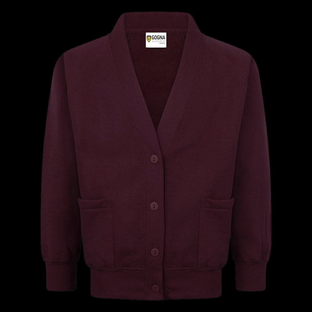 Product image for Maroon School Sweatshirt Cardigan