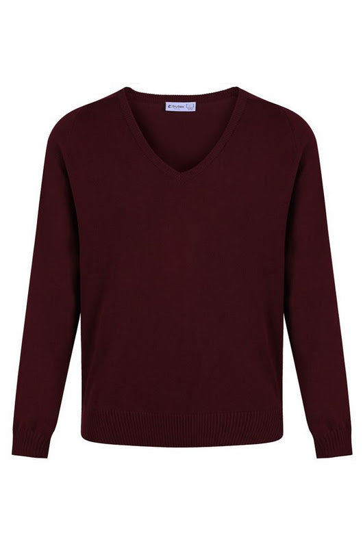 Product image for Maroon V Neck School Jumper