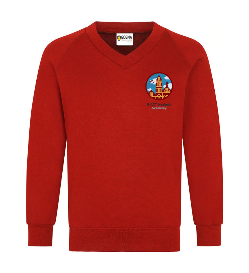 Product image for Nechells Primary School New V- NECK Sweatshirt Yrs 5 & 6