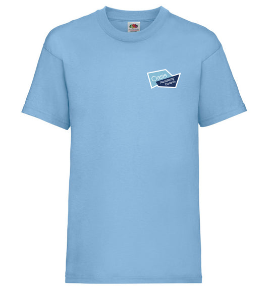 Product image for Oasis Benson Academy PE T-Shirt- Sky Blue