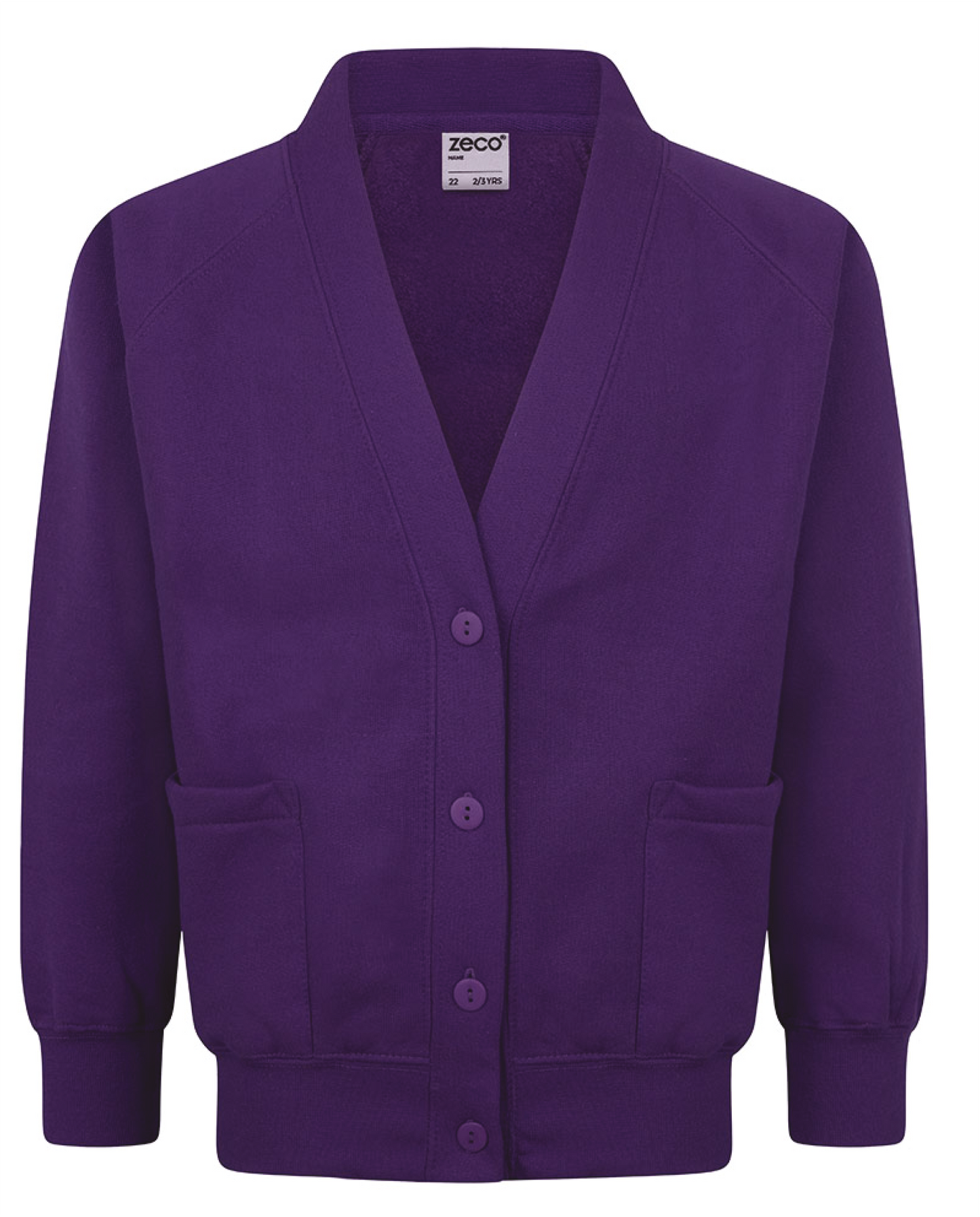 Product image for Purple School Sweatshirt Cardigans